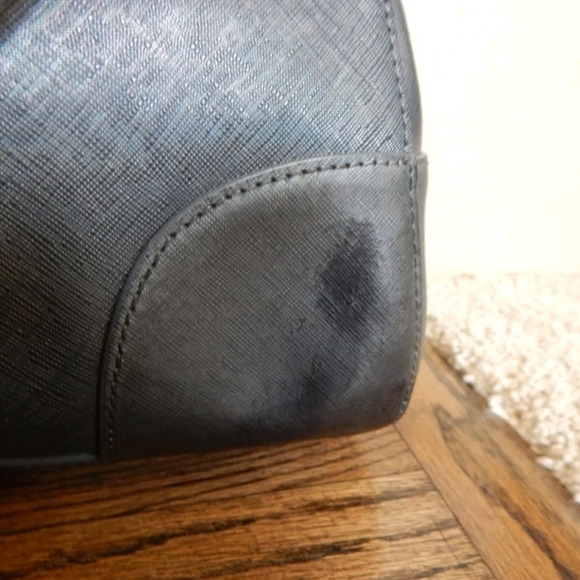 Tory Burch blue/grey stephano Robinson tote bag. - Picture 2 of 15